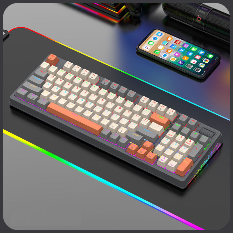 Gizmava K85 Bedraad Mechanisch Toetsenbord – Hot Swappable voor Gaming en Office