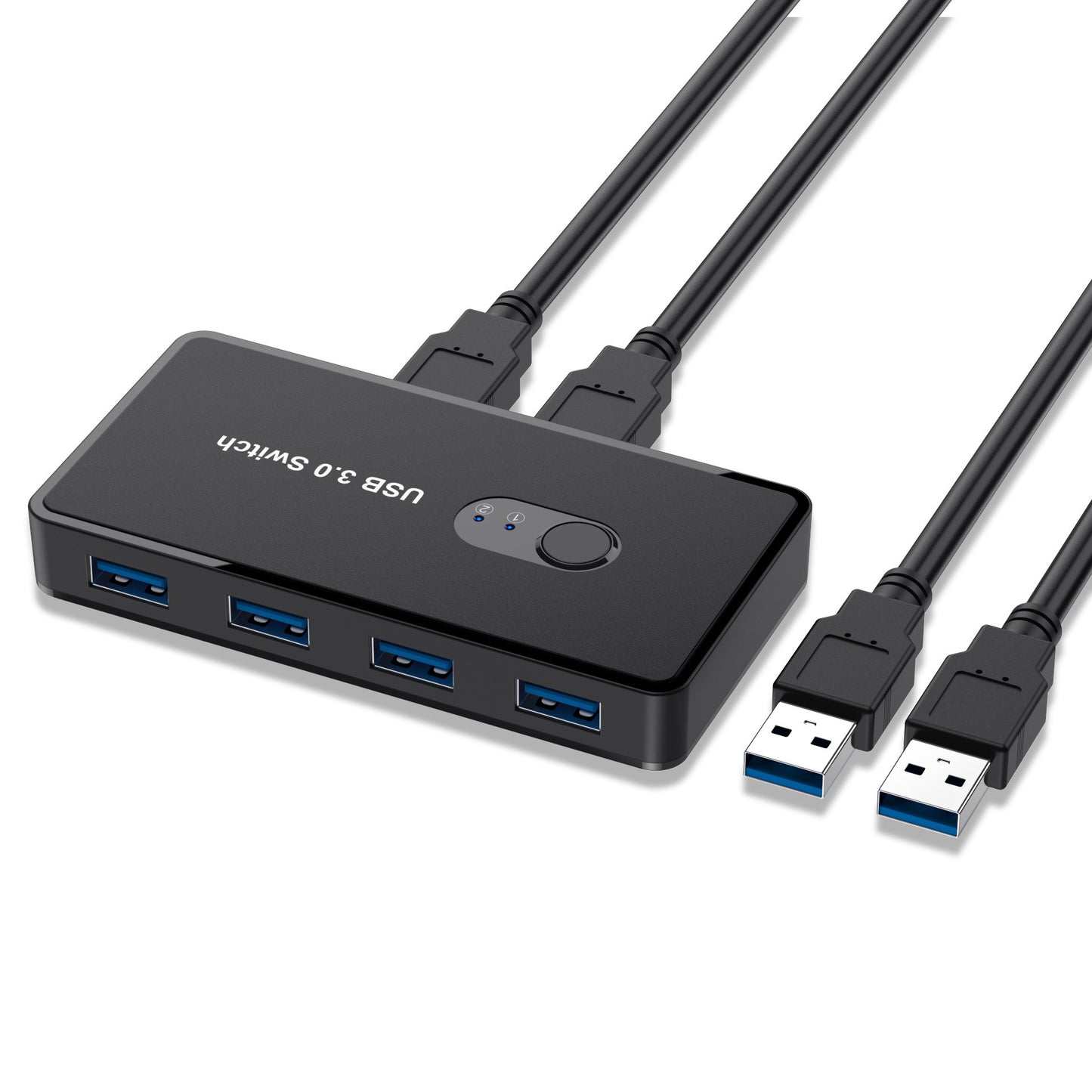 Gizmava AT06 – USB 3.0 Switch Hub met 4 Poorten voor 2 Computers