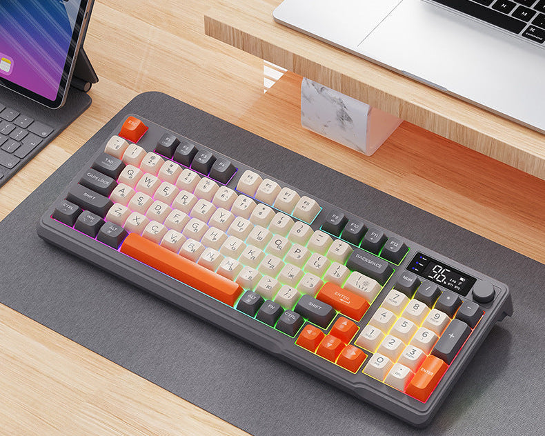 Gizmava Freedom Wolf M96 – Premium Draadloos Gaming Toetsenbord (Bluetooth Dual Mode)