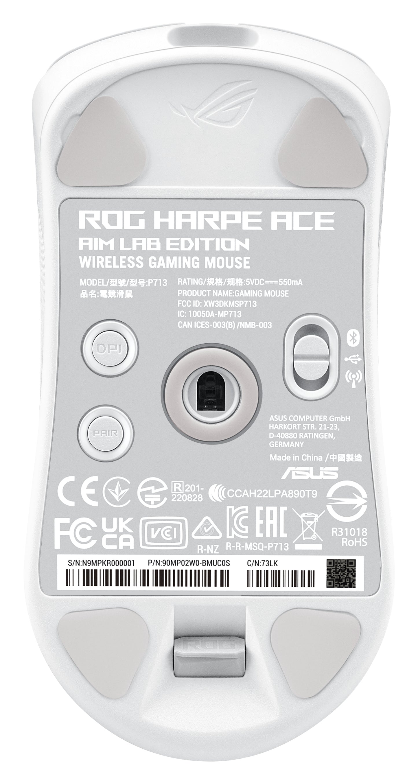 ASUS ROG Harpe Ace Aim Lab Edition – White RGB Gaming Mouse