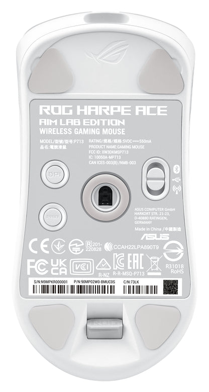 ASUS ROG Harpe Ace Aim Lab Edition – White RGB Gaming Mouse