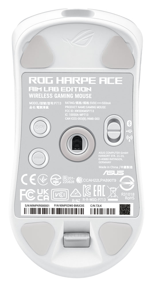 ASUS ROG Harpe Ace Aim Lab Edition – White RGB Gaming Mouse