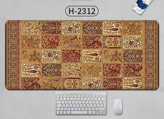 Large Persian Mouse Pad – Anti-Slip Rubber Desk Mat voor Office en Gaming
