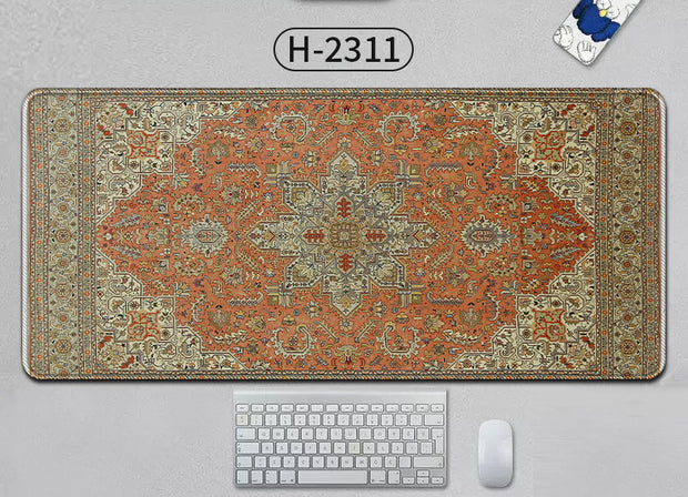 Large Persian Mouse Pad – Anti-Slip Rubber Desk Mat voor Office en Gaming