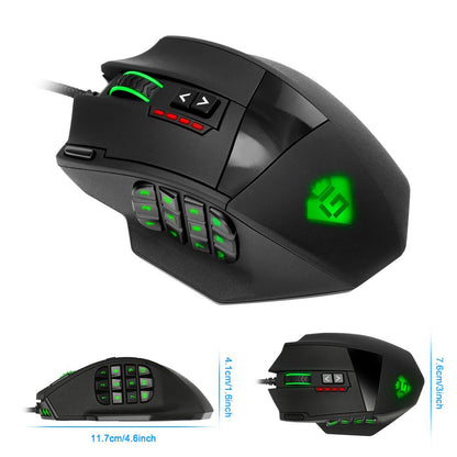 Rocketek 16400DPI USB Gaming Muis
