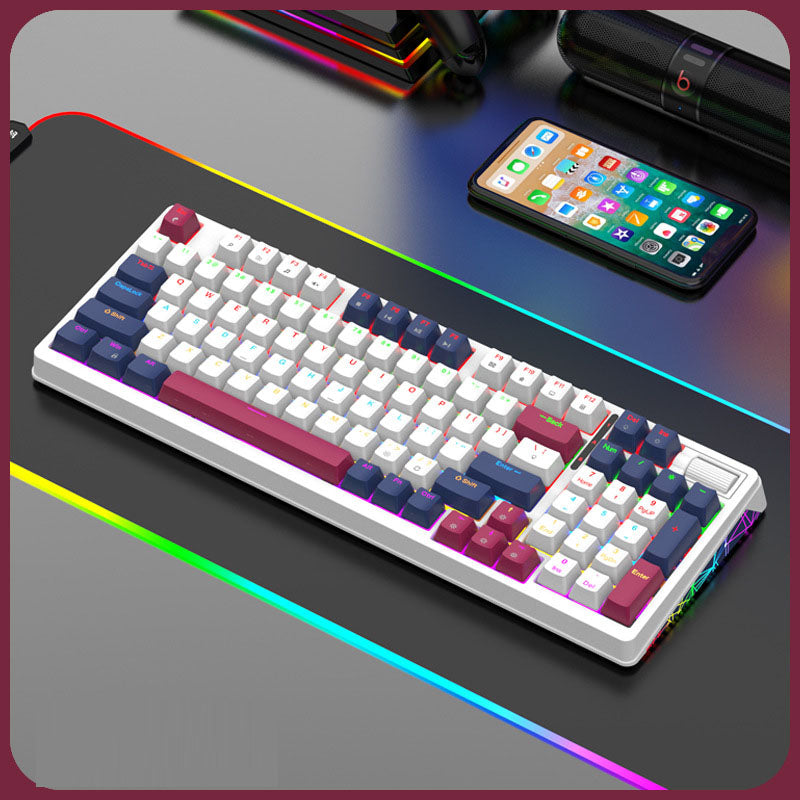 Gizmava K85 Bedraad Mechanisch Toetsenbord – Hot Swappable voor Gaming en Office
