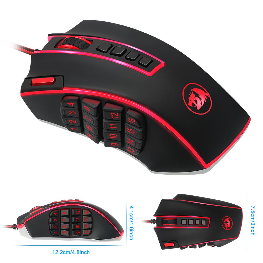 Redragon USB Gaming Mouse 16400 DPI – 24 Knoppen