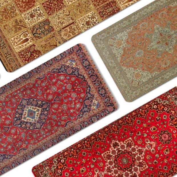 Large Persian Mouse Pad – Anti-Slip Rubber Desk Mat voor Office en Gaming