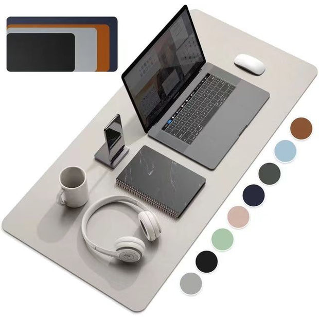 Large PU Leather Desk Protector Mat – Waterproof Mouse & Keyboard Pad 60x30cm