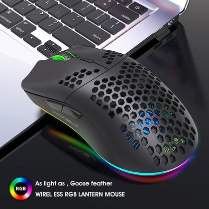 Gizmava AeroLight RGB Draadloze Gaming Muis