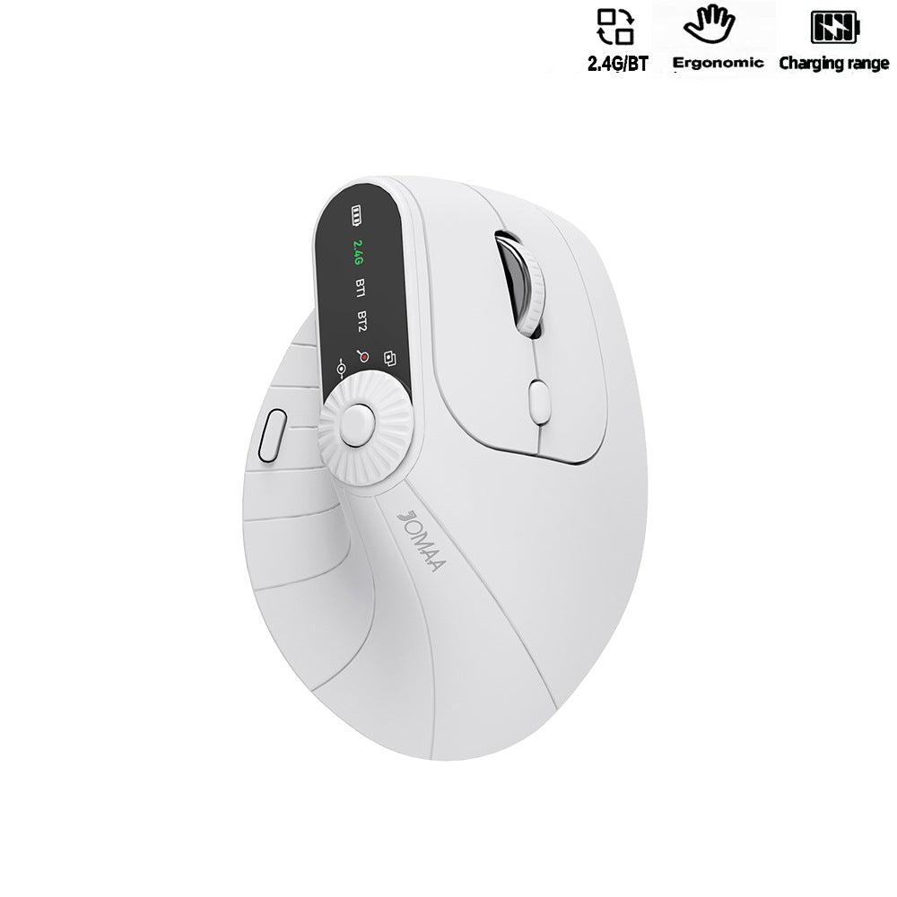 Gizmava JOMAA V2 – Ergonomische Draadloze Verticale Muis (Bluetooth 2.4G Dual Mode)