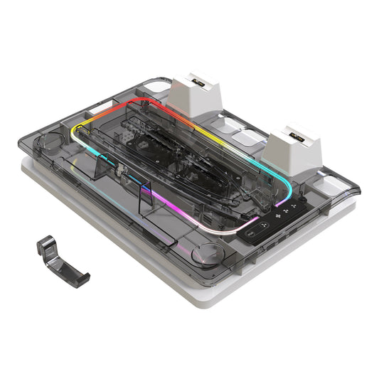 Gizmava PS5 Cooling Dock Pro – Koelbasis met LED-verlichting, Headset Haak en Oplaadstation