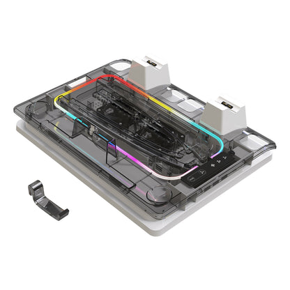 Gizmava PS5 Cooling Dock Pro – Koelbasis met LED-verlichting, Headset Haak en Oplaadstation