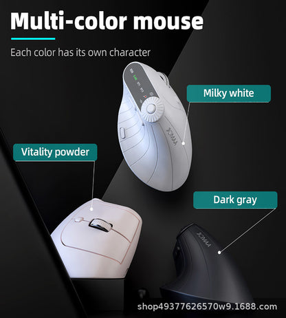 Gizmava JOMAA V2 – Ergonomische Draadloze Verticale Muis (Bluetooth 2.4G Dual Mode)