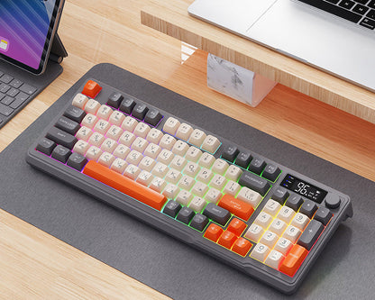 Gizmava Freedom Wolf M96 – Premium Draadloos Gaming Toetsenbord (Bluetooth Dual Mode)