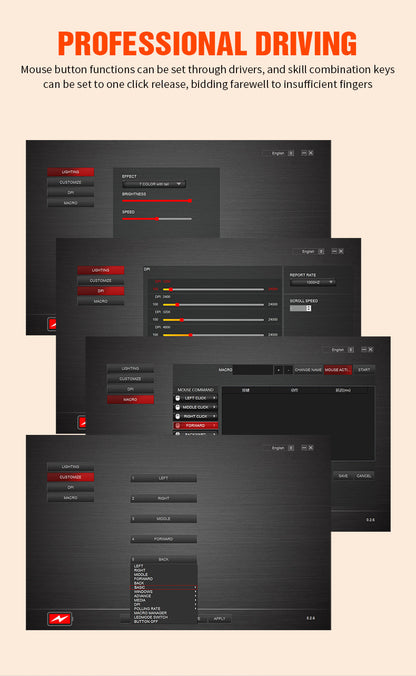 Gizmava Hyun Silver Fox H9PRO – Lichtgewicht Tri-Mode Gaming Muis met Display
