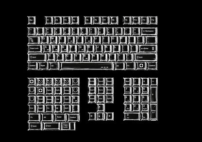 Gizmava Comic Hundred Gem – 136-toetsen PBT Keycap Set (Originele Hoogte Klassiek Design)