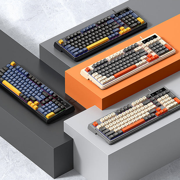 T-WOLF TF330 Gaming Toetsenbord en Muis Combo – RGB Verlichting &amp; Anti-Ghosting