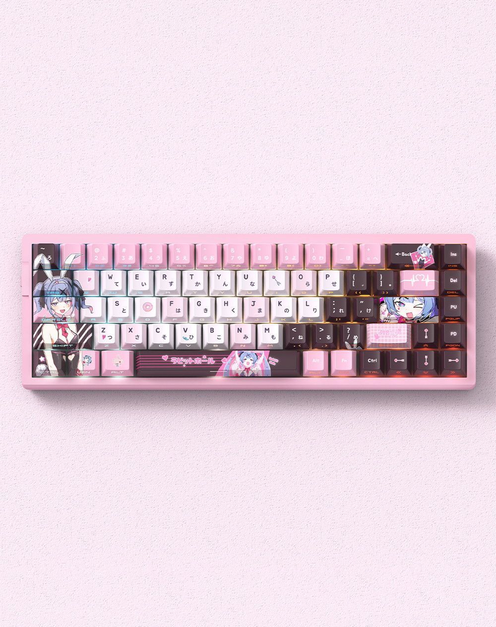 Gizmava Mysterious Realm 74 – PBT Keycap Set met Anime-Design (Sublimatie OEM-kwaliteit)