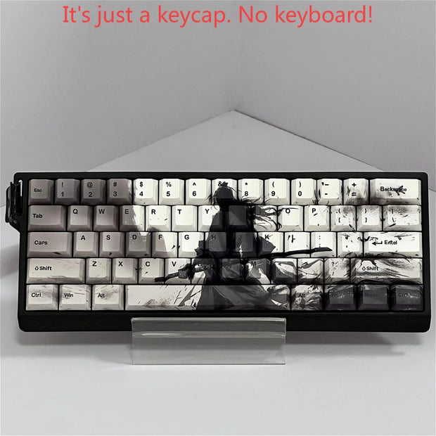 83-toetsen zwart-wit Samurai PBT Cherry Keycaps